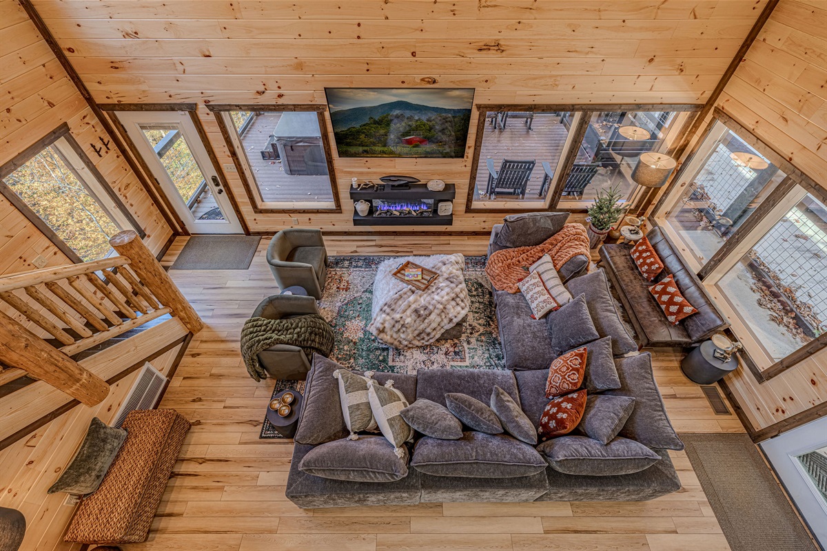 The view from the loft.