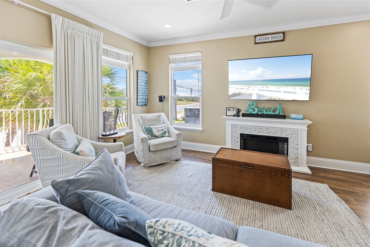 Gulf Views from Living Room (2nd Floor)