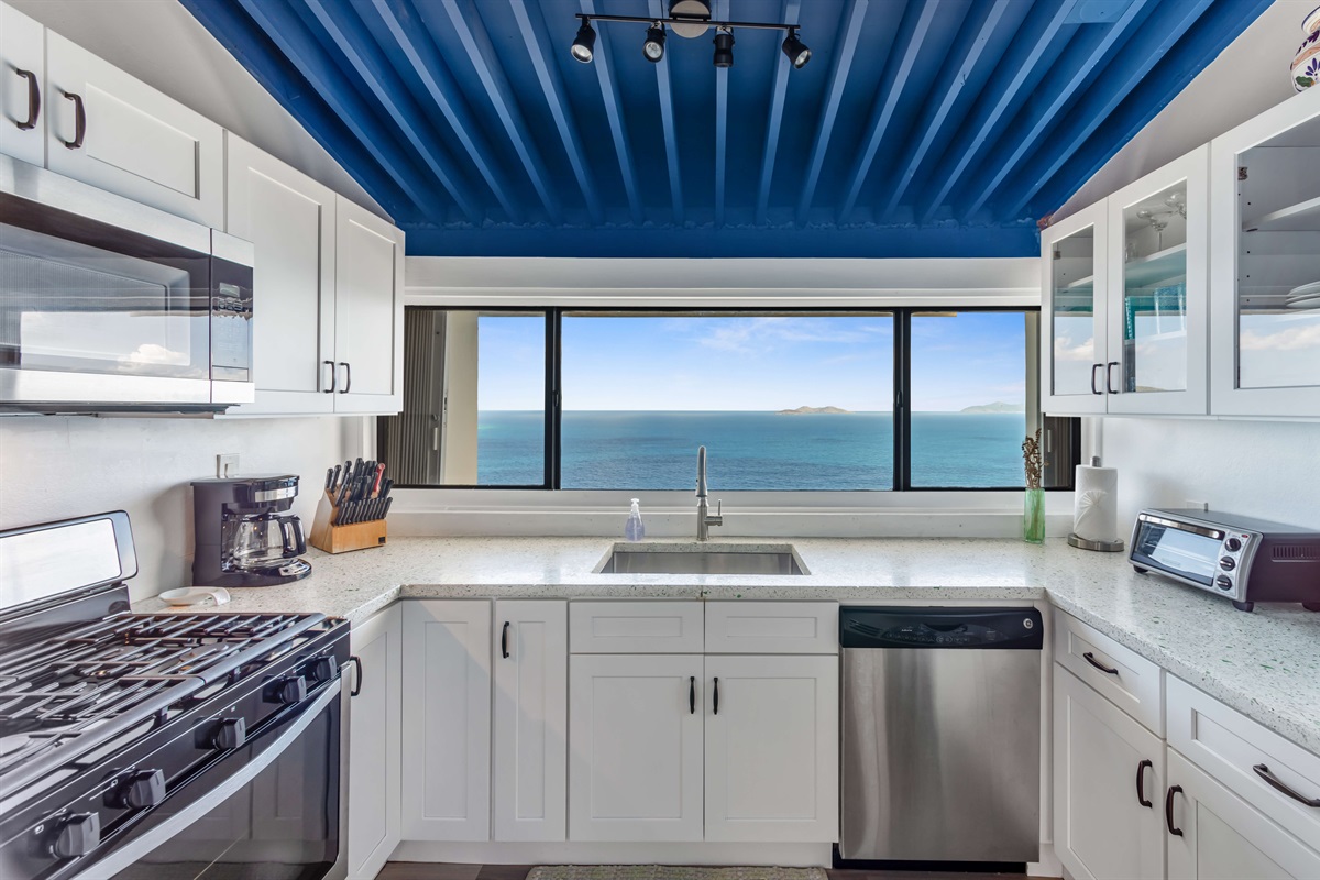 Bright, spacious, and stocked for culinary adventures; or simple island breakfasts.