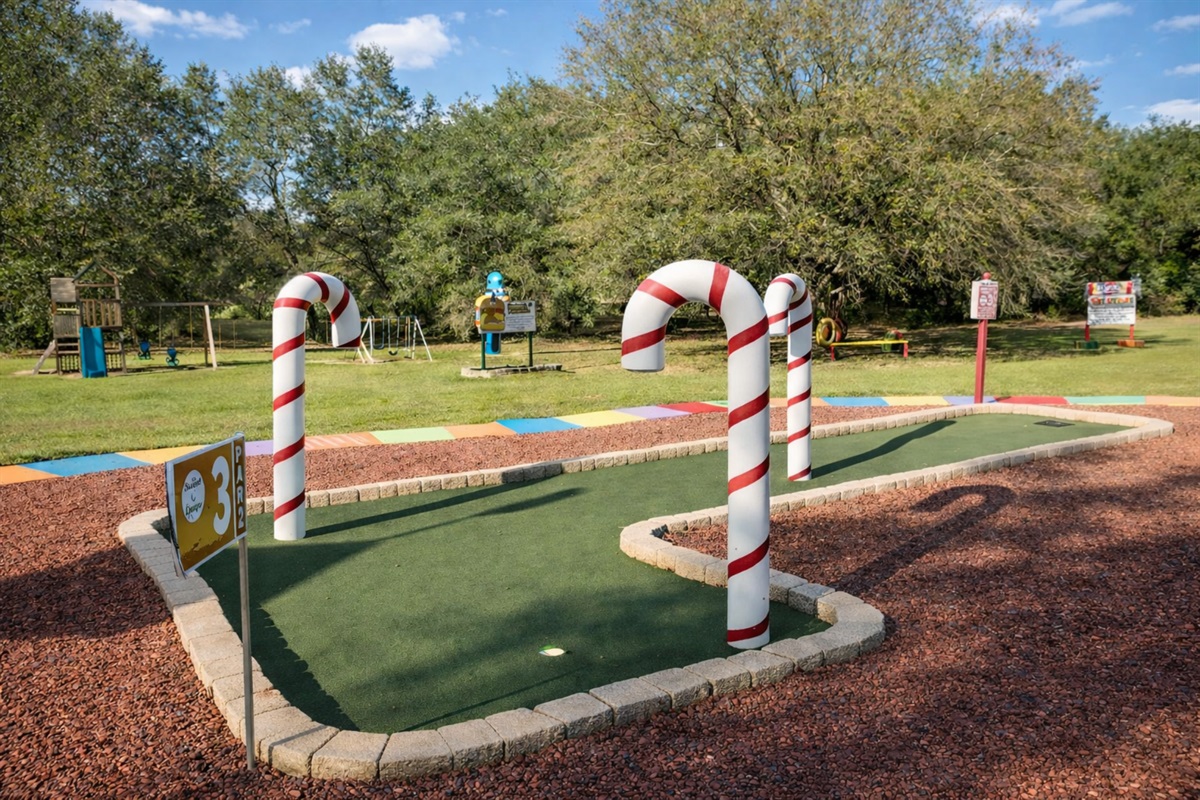 Candy Cane Putt Putt