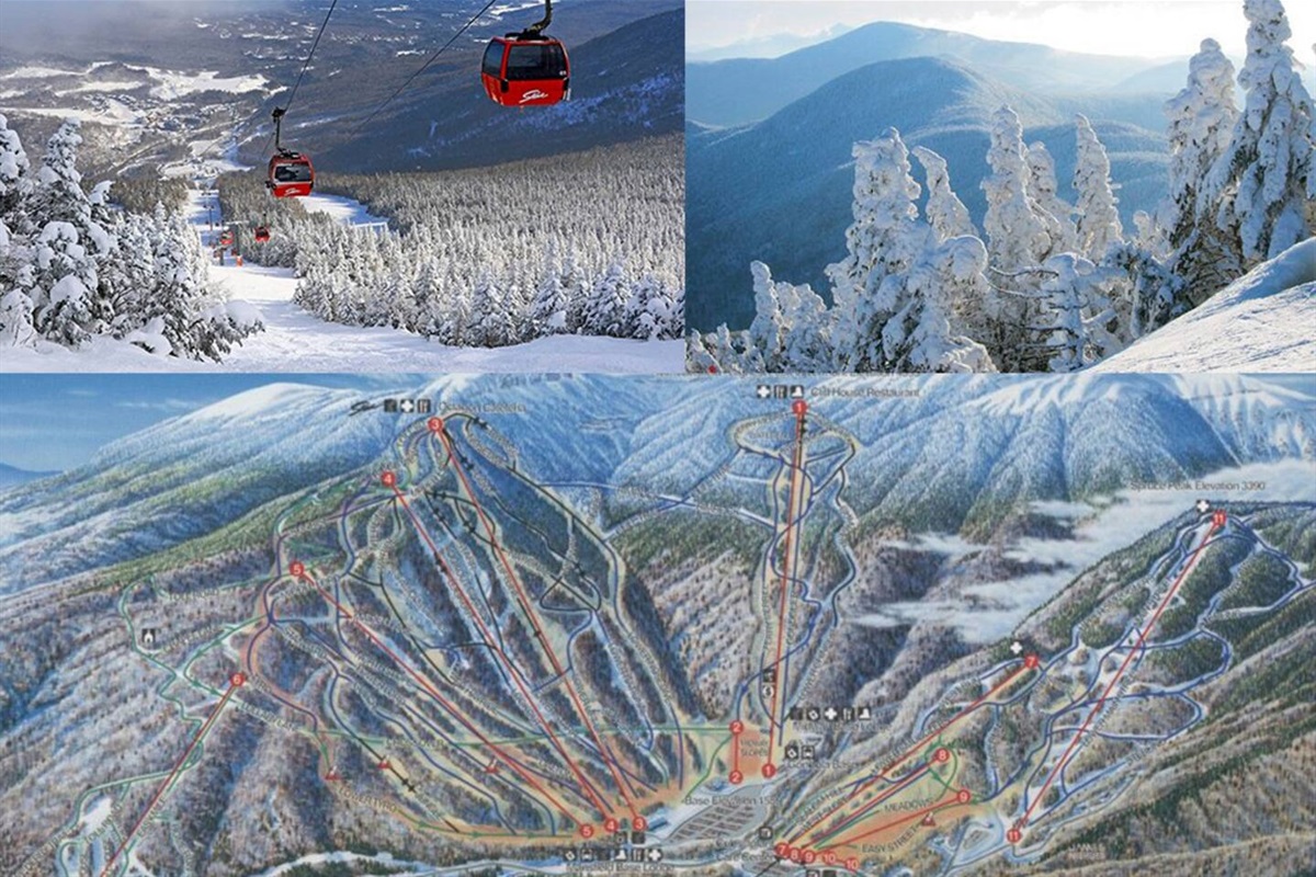 Mount Mansfield - Operated by Vail, the trails are a 10 minute drive up the Mountain Road. Trolly's available.