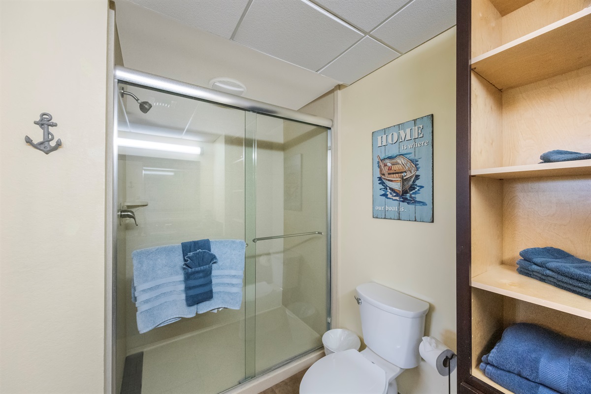 Master bath, walk-in shower