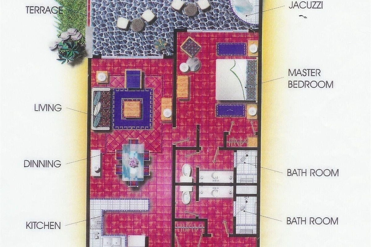Presidential Suite Floorplan at Hacienda Del Mar Cabo, Vacation Travel Exclusives