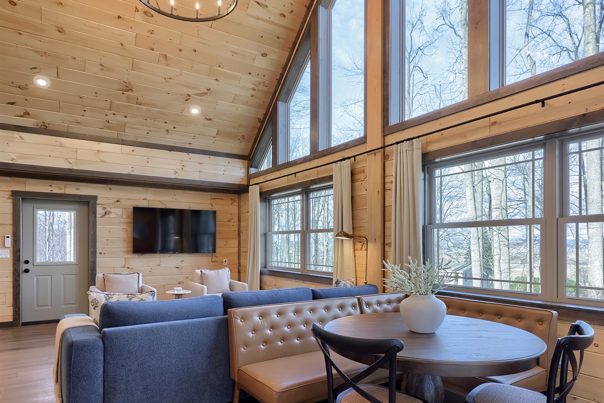 Open Concept Space, view from the Entry Door