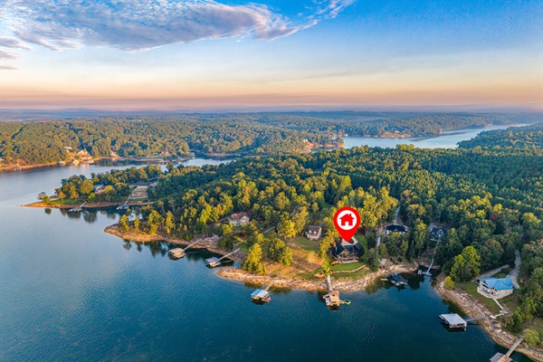 Another arial view of where you'll be staying.