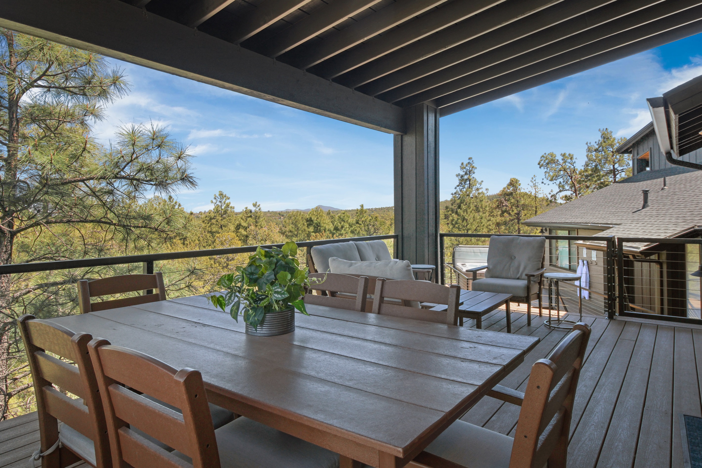 Expansive views from your own private deck