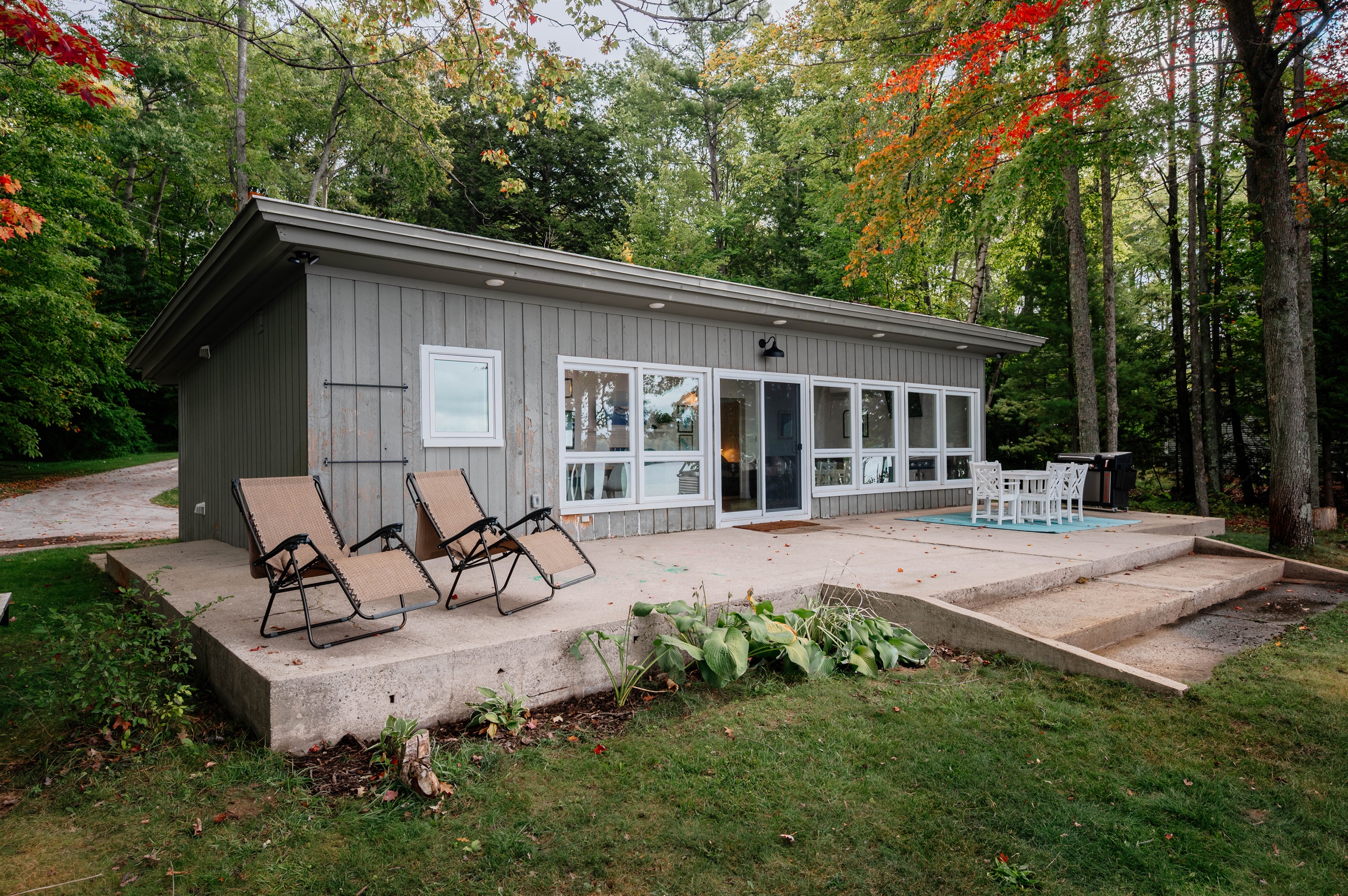 Back Patio with Lounge Chairs
