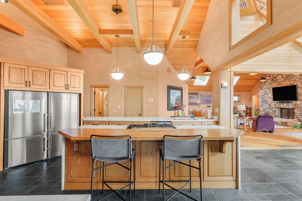 Large kitchen island
