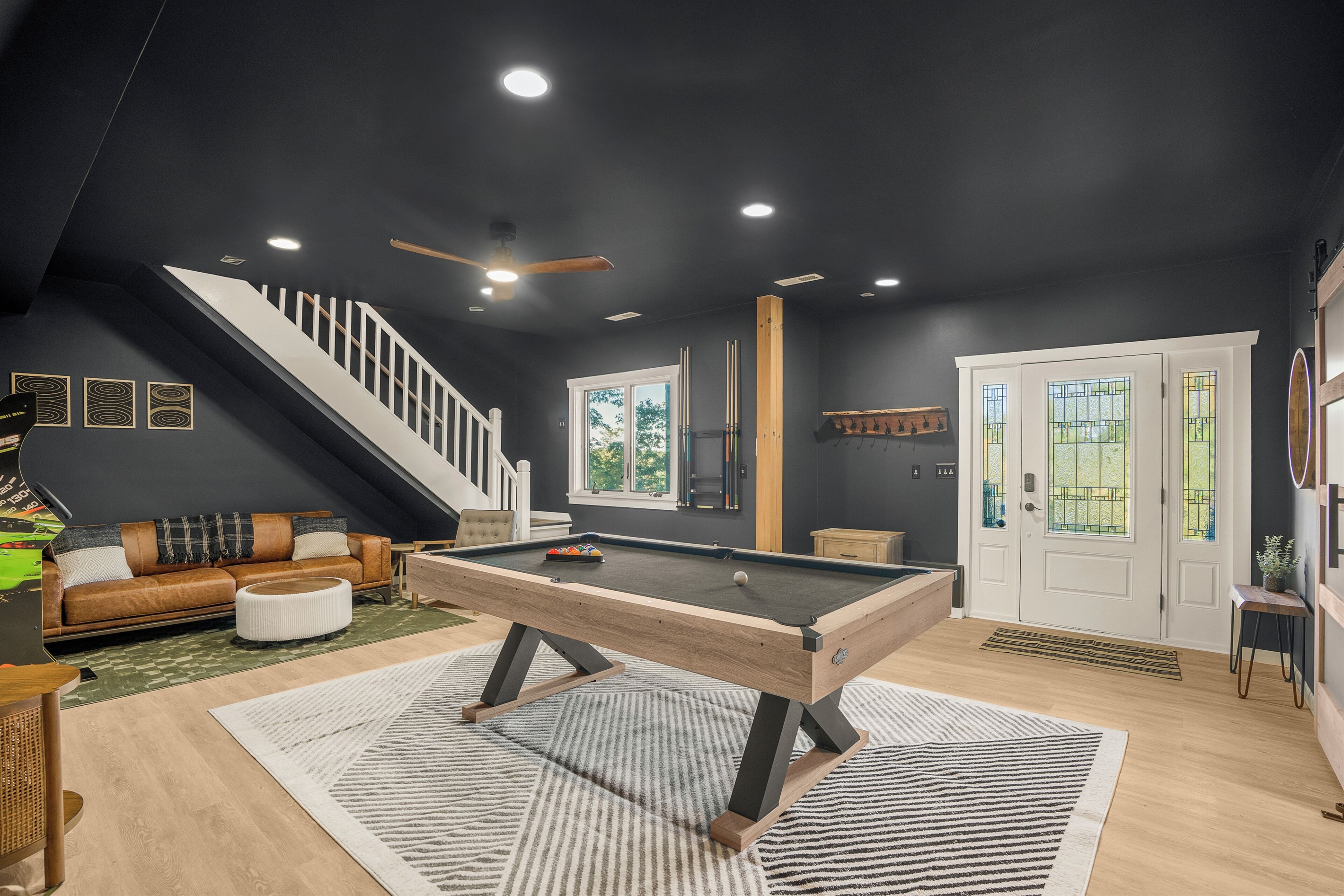 Downstairs game room (note: this is the room you enter from main house entrance)