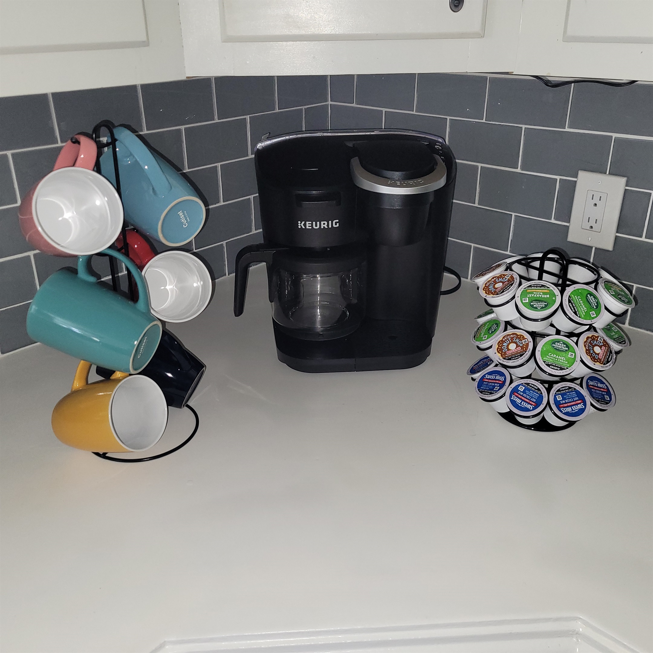 Drip Coffee, Kcups, Creamer and Sugar Provided