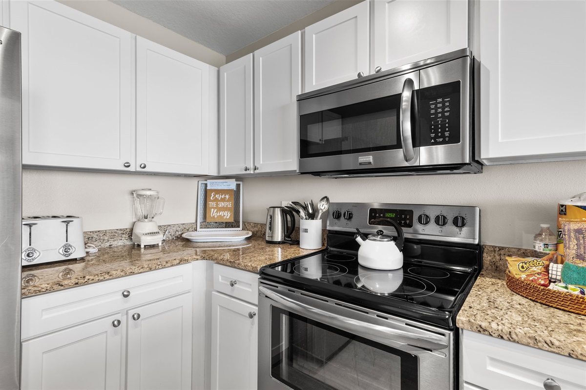 High end stainless steel appliances