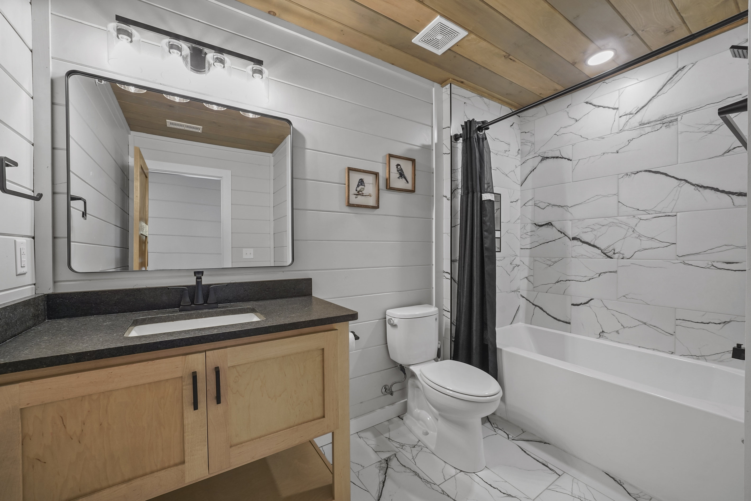 Bathroom 5 - tub and vanity