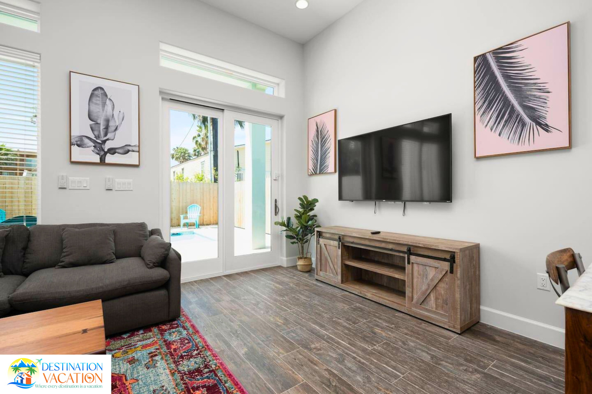 Indoor comfort meets refreshing outdoor views.