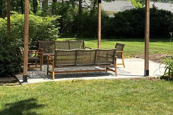 Our Brand New Pergola and Seating Area