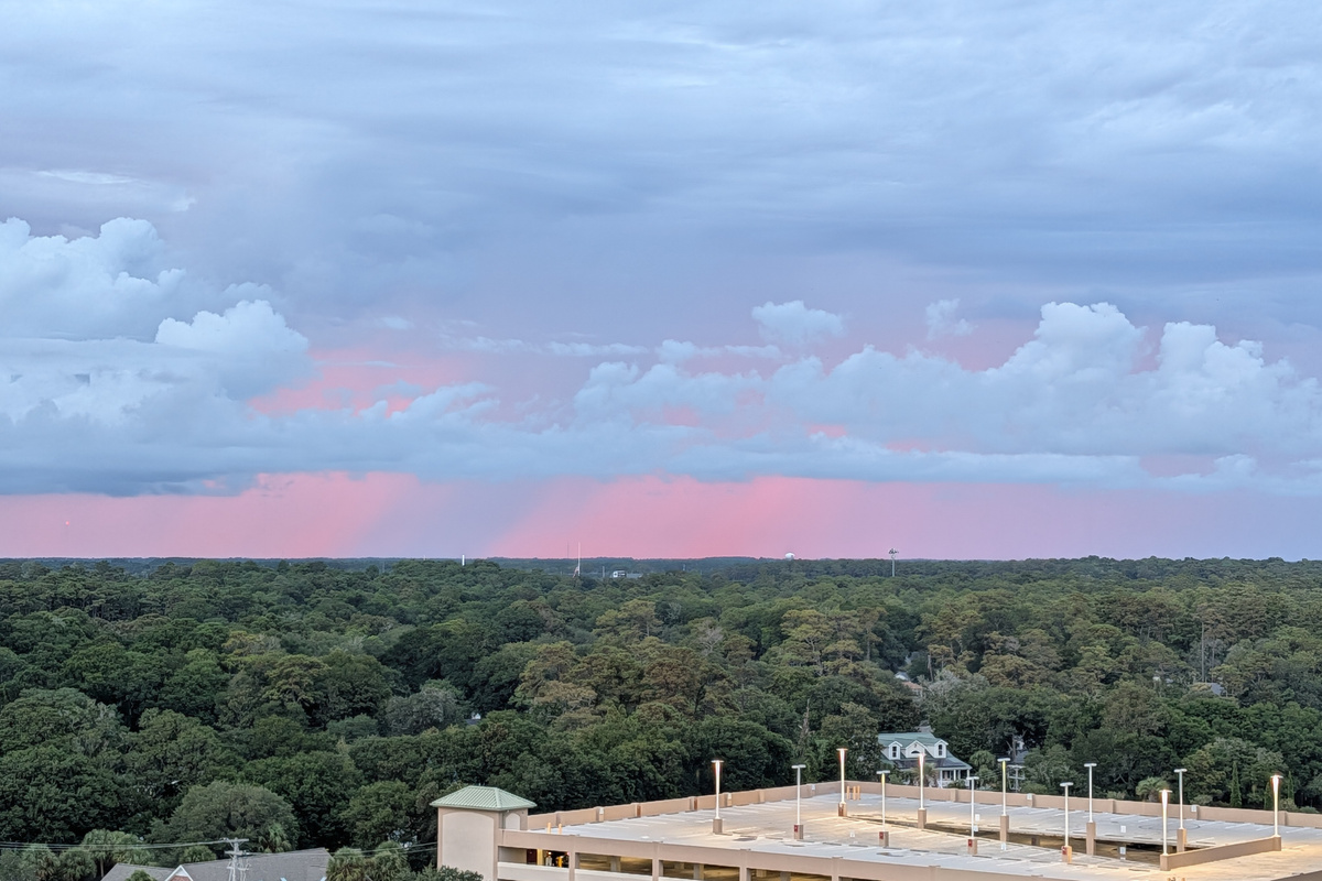 Watch evening thunderstorms roll by