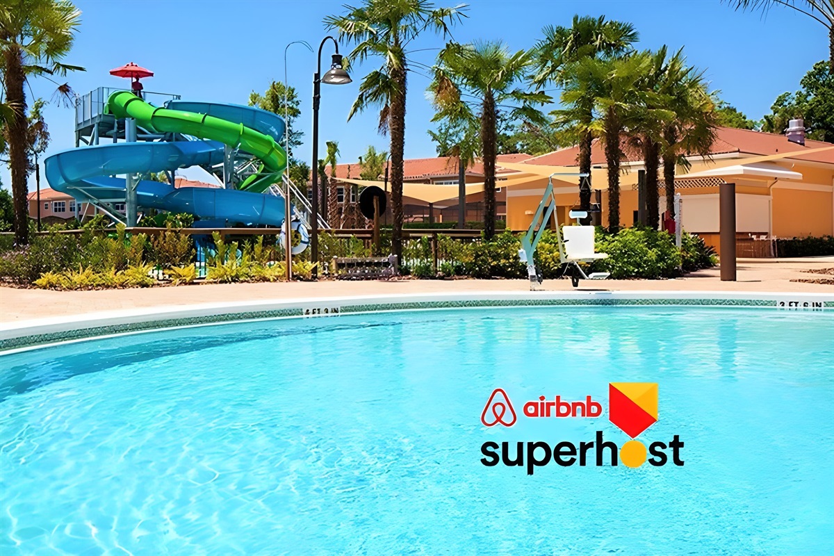 You have free access to the clubhouse with two pools, two water slides, jacuzzi, and restaurant.