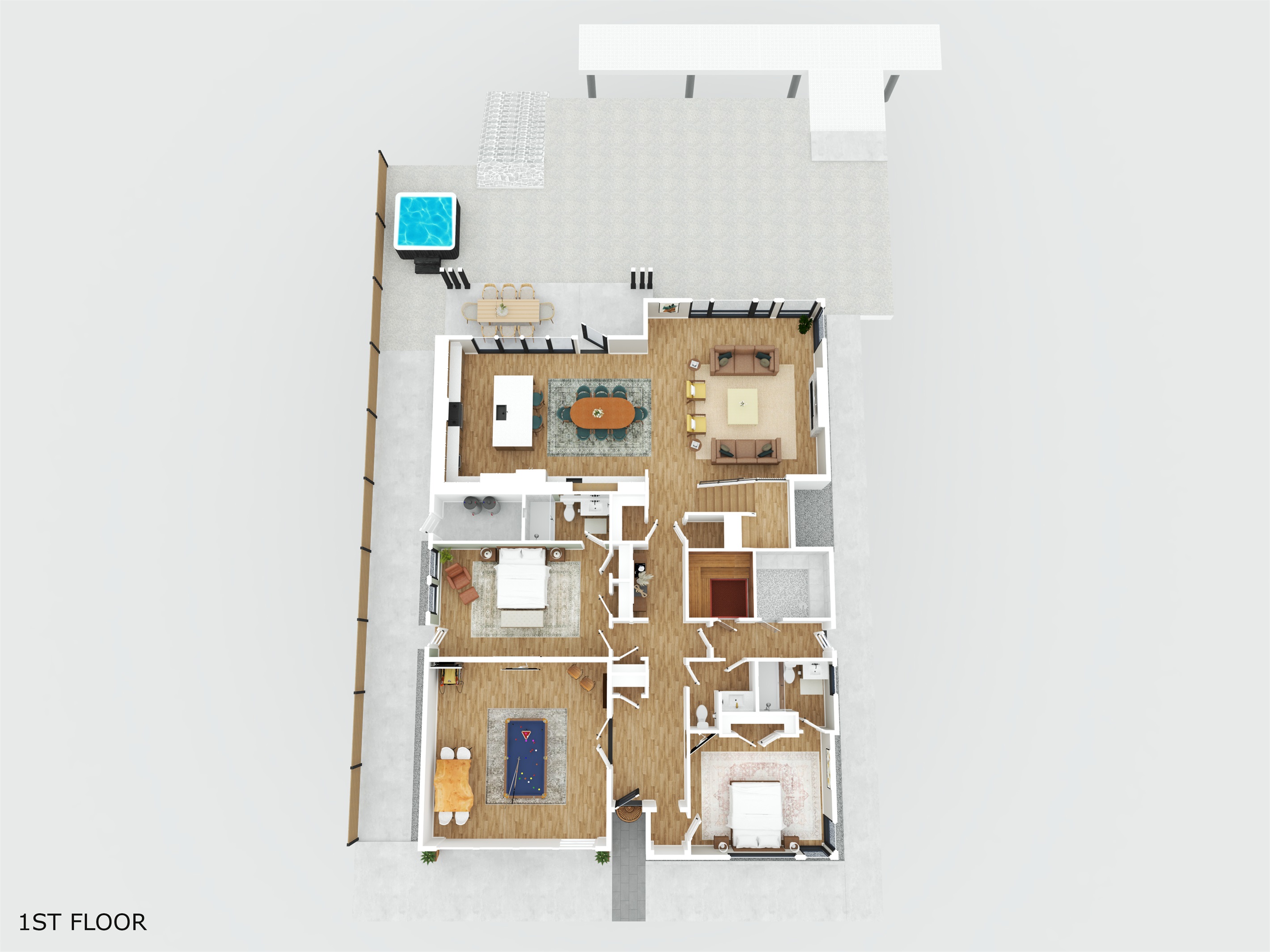 Main floor 3D floor plan