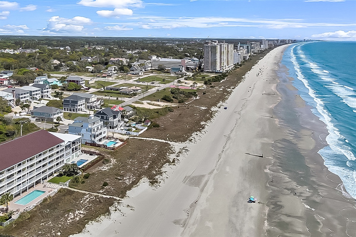 Arial View of our beach