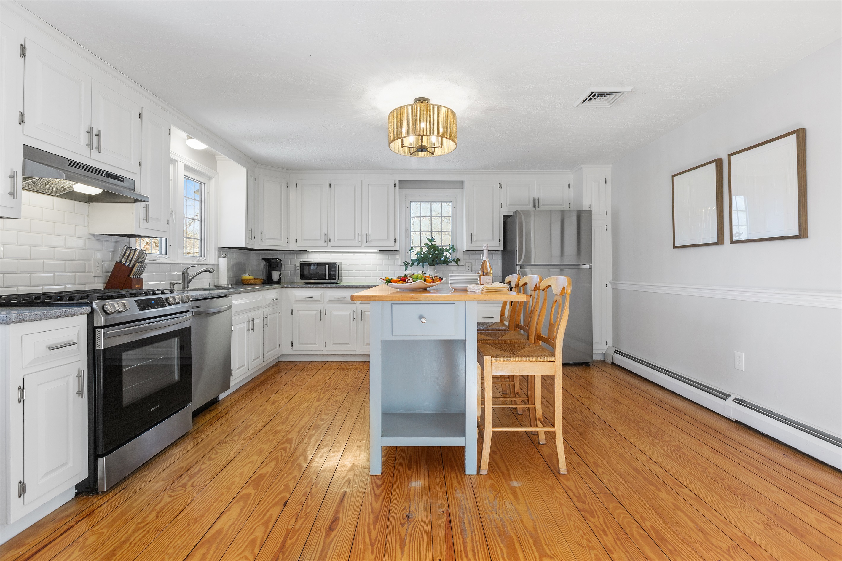 Our kitchen is fully equipped with everything you need to cook delicious meals with ease.