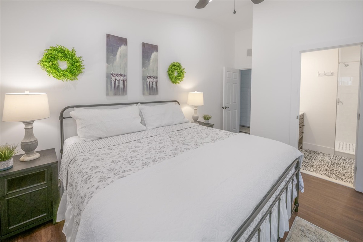 Calm and beautiful primary ensuite 1, added in 2023