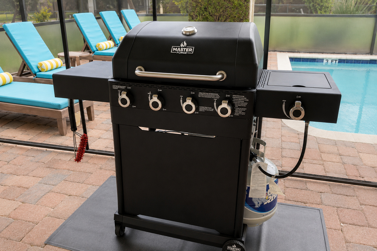 FREE Propane Grill by the Pool