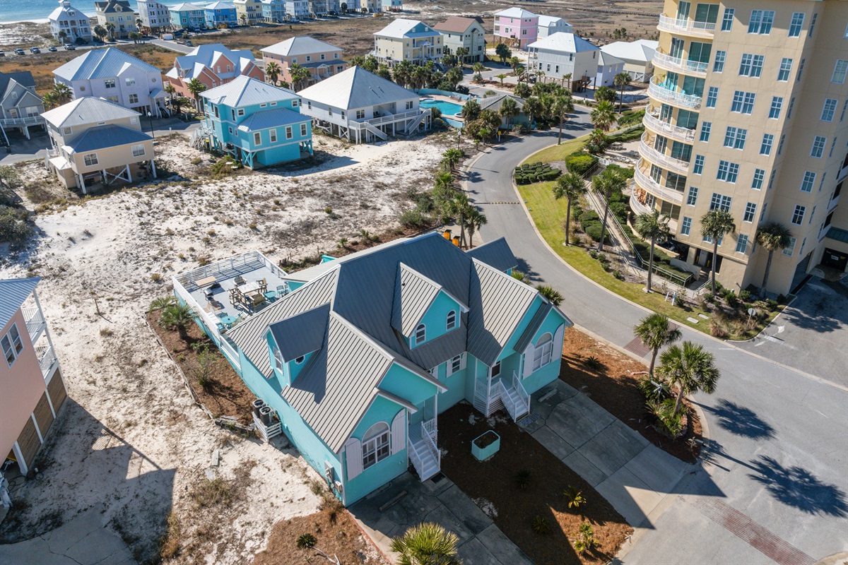 ariel photo of the duplex