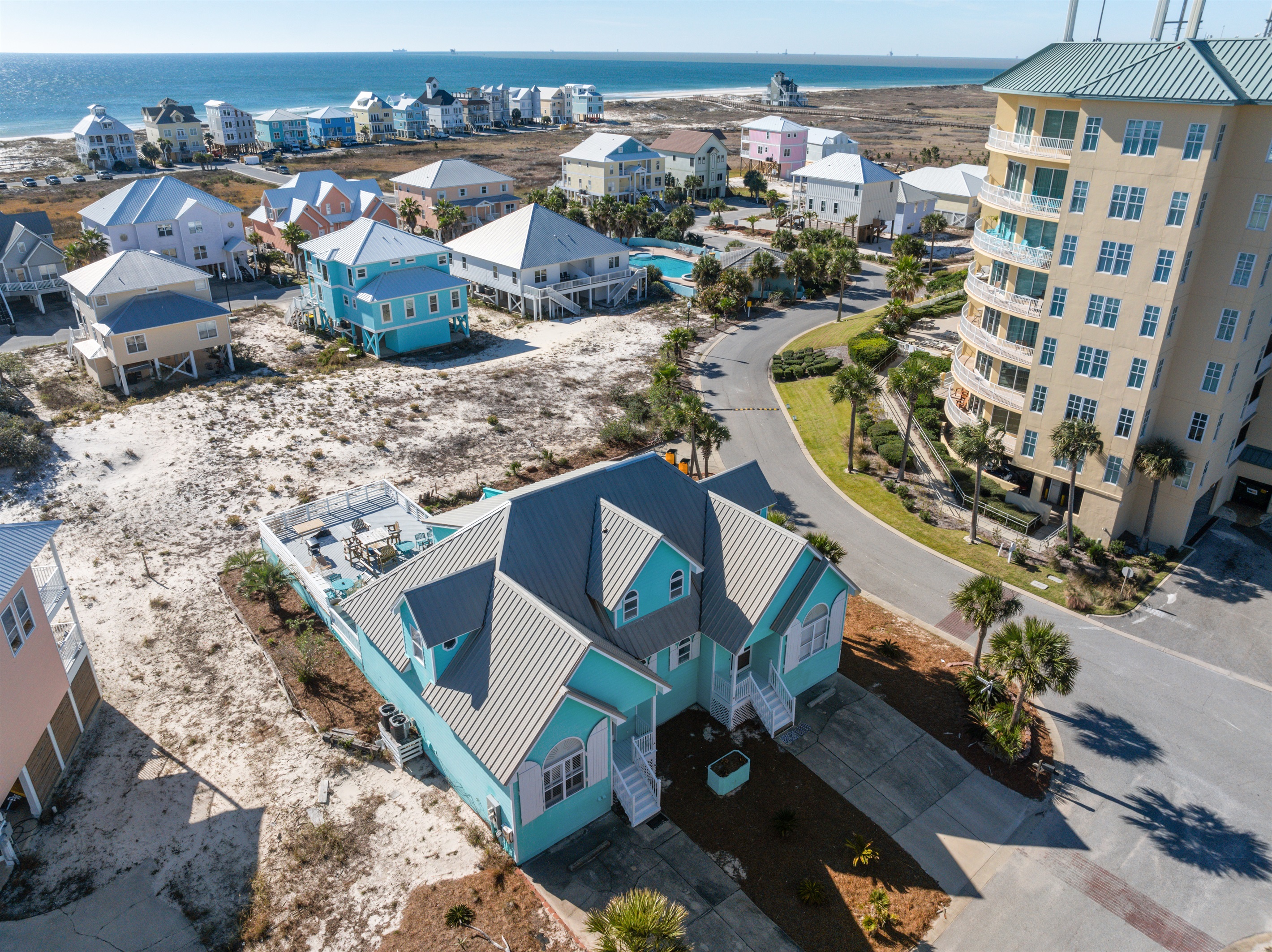 ariel photo of the duplex