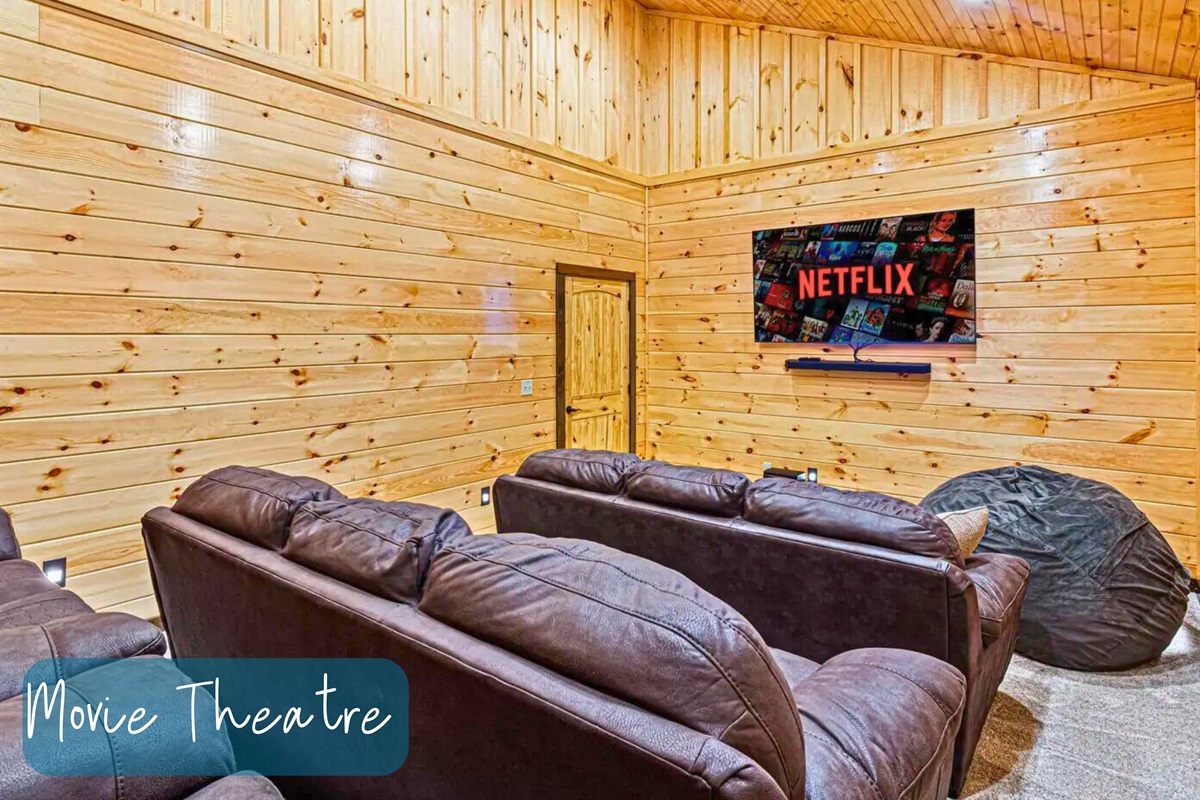Movie Theatre Upstairs Adjacent to the Lounge