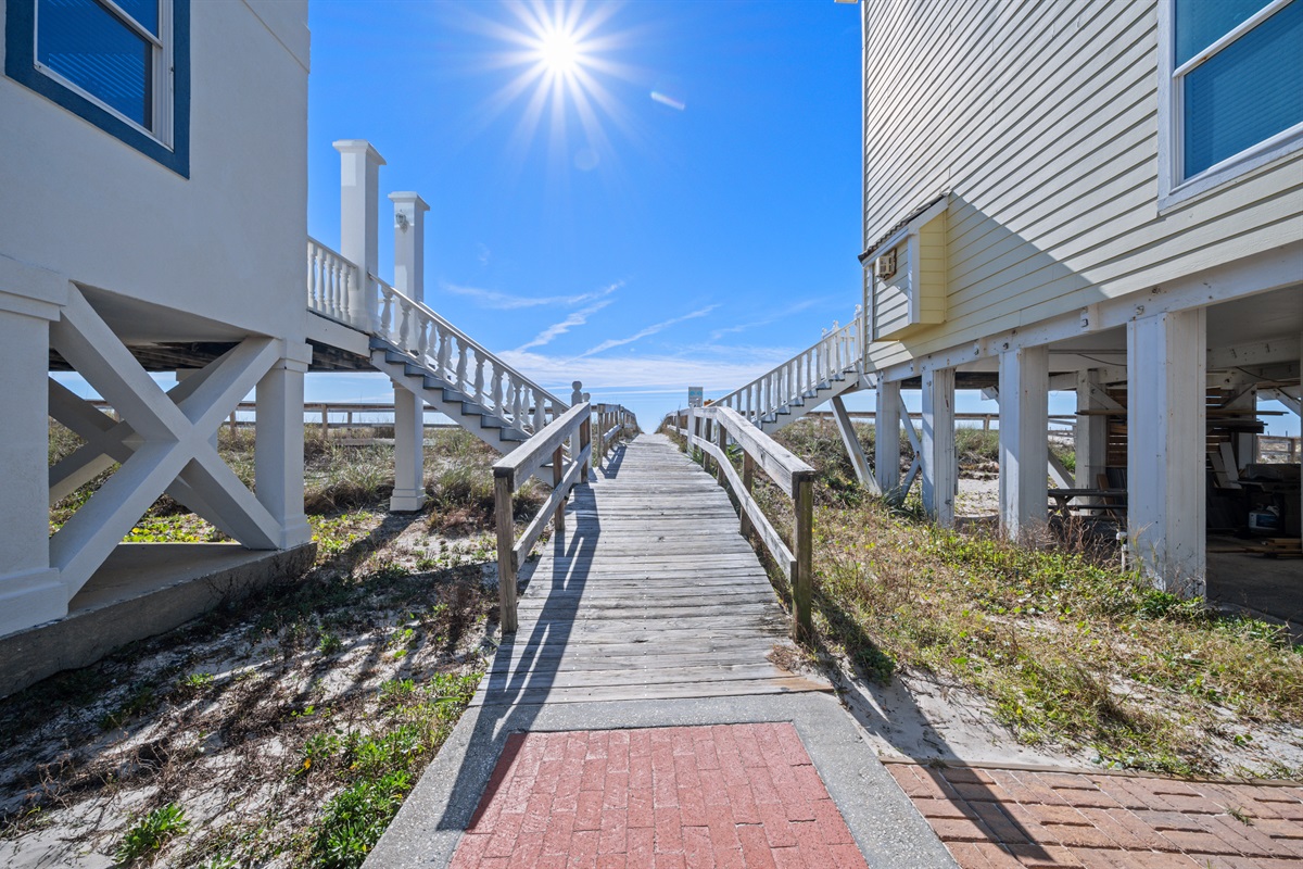 boardwalk to beach