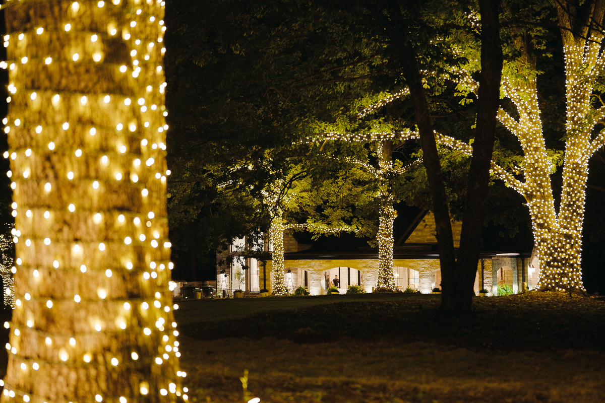 The outdoor lighting is an experience all it's own!