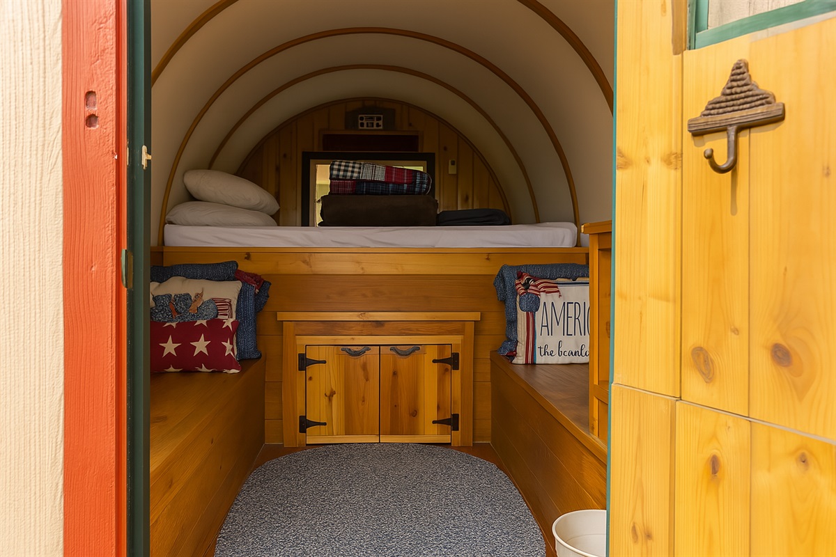 - Fully remodeled functioning wagon cabin