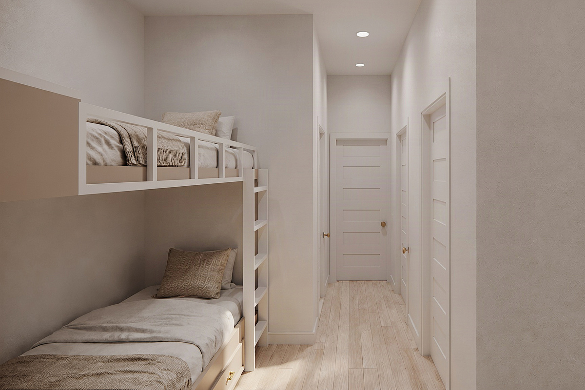 Bunk Area | Two Twins | Rendering