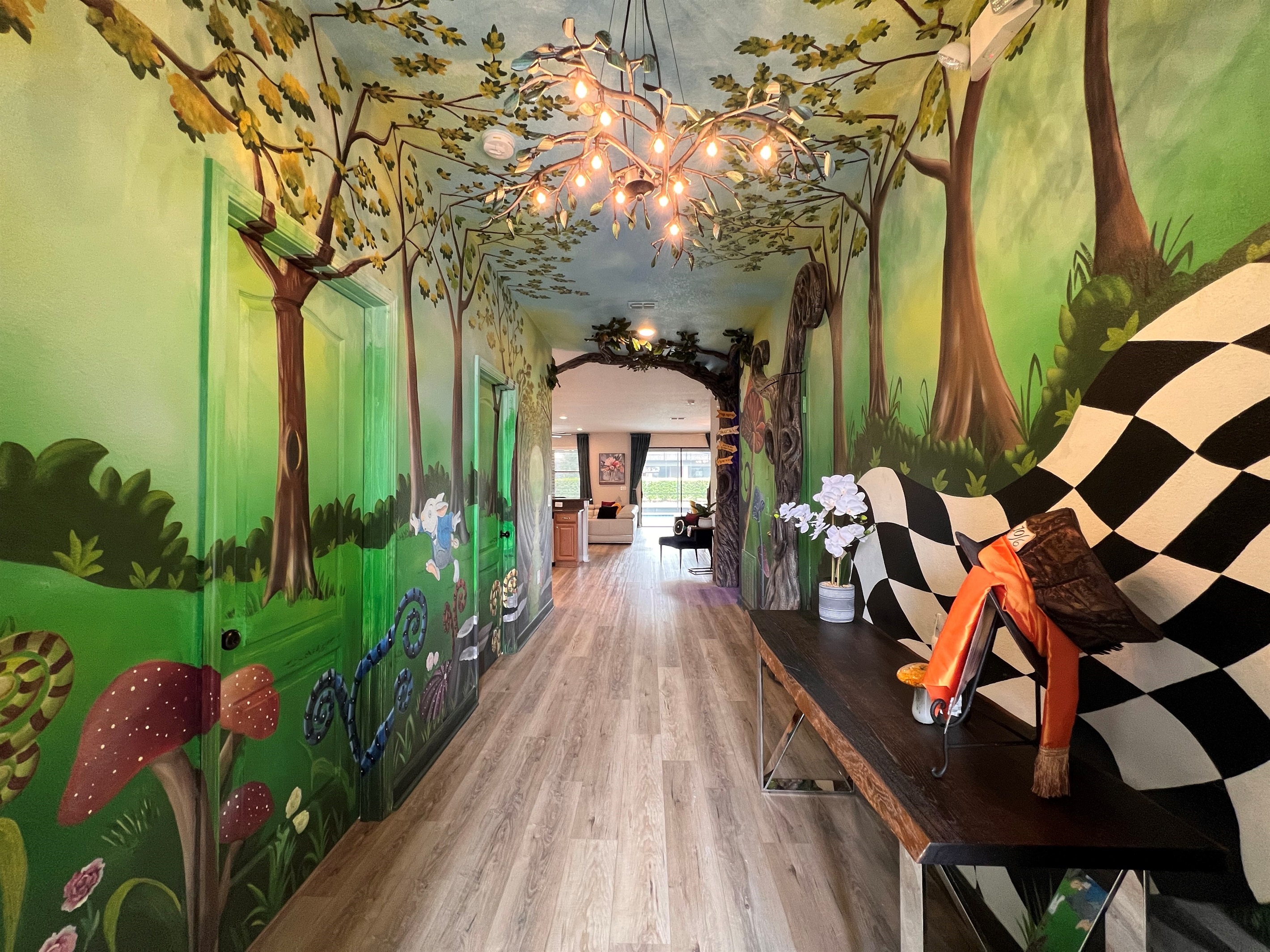 Step thru the front door into a fantasy land.