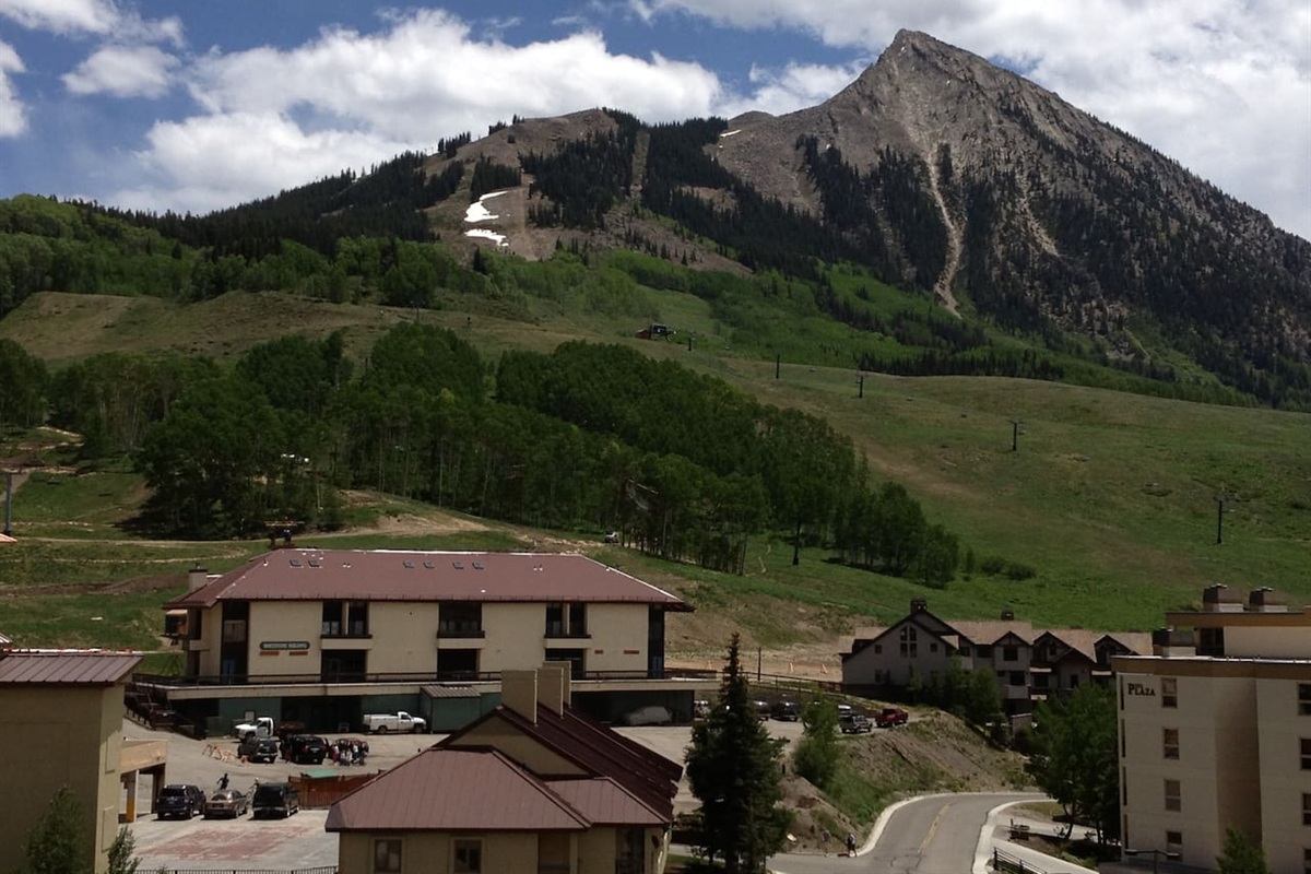 View of Mt. Crested Butte from Snowcrest Living Room