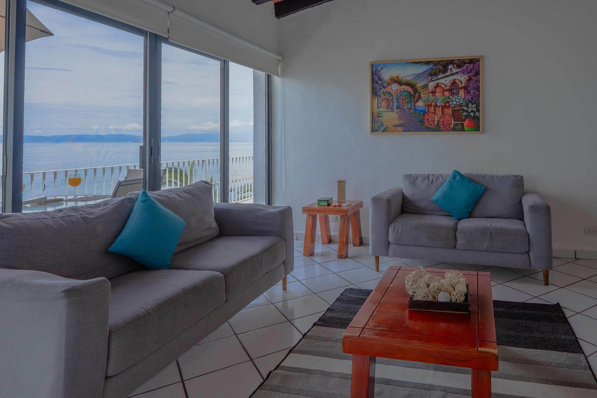 Living Room with Ocean Views