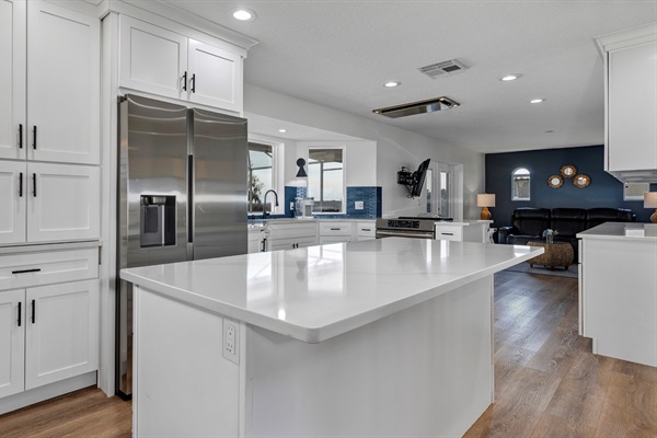 Fully stocked kitchen