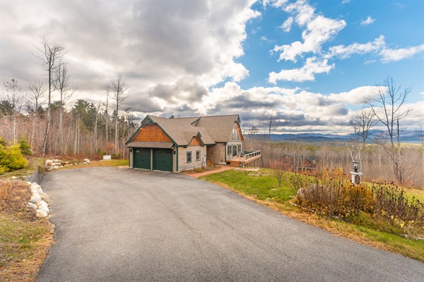 Easy access and plenty of parking with the large driveway.