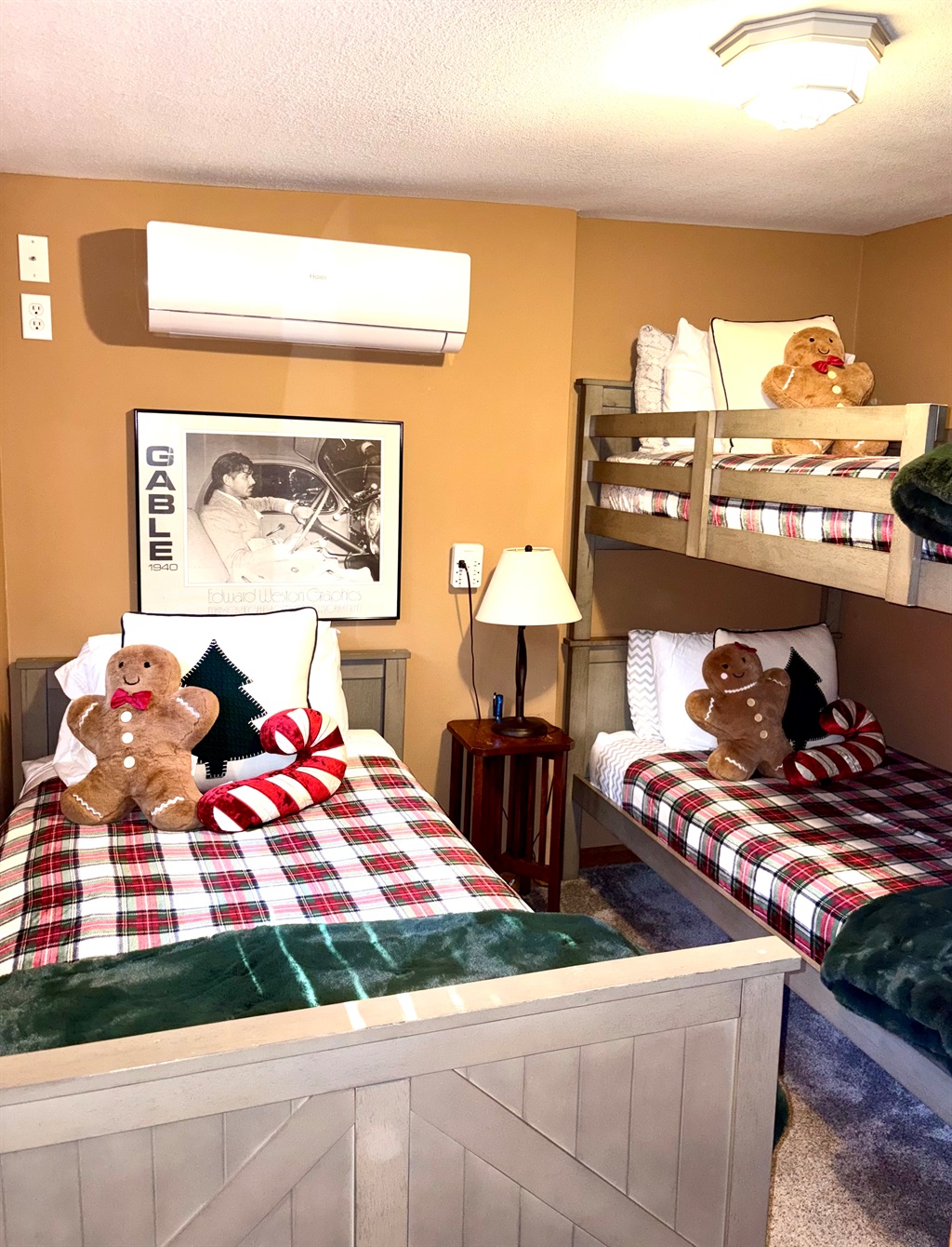 Bedding for the Holiday Season in the Bunk Room