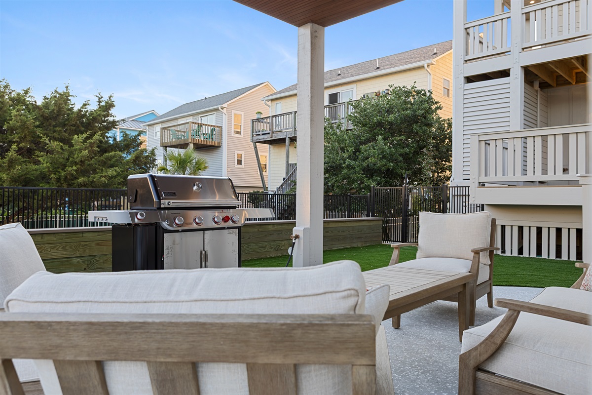 Grill up your eats and enjoy your company 