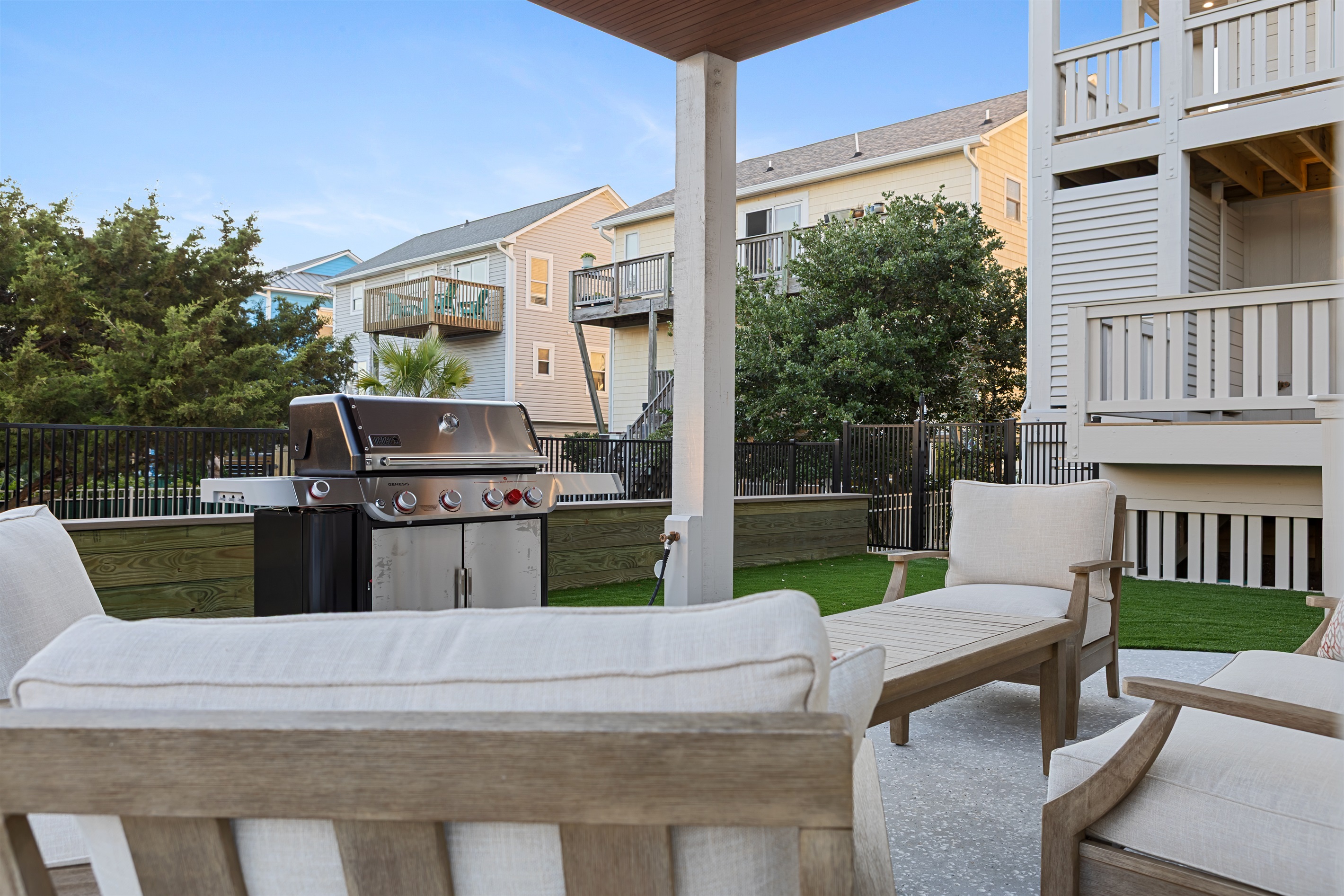 Grill up your eats and enjoy your company 
