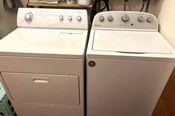 Laundry: washer and dryer located in main hallway to the bedrooms