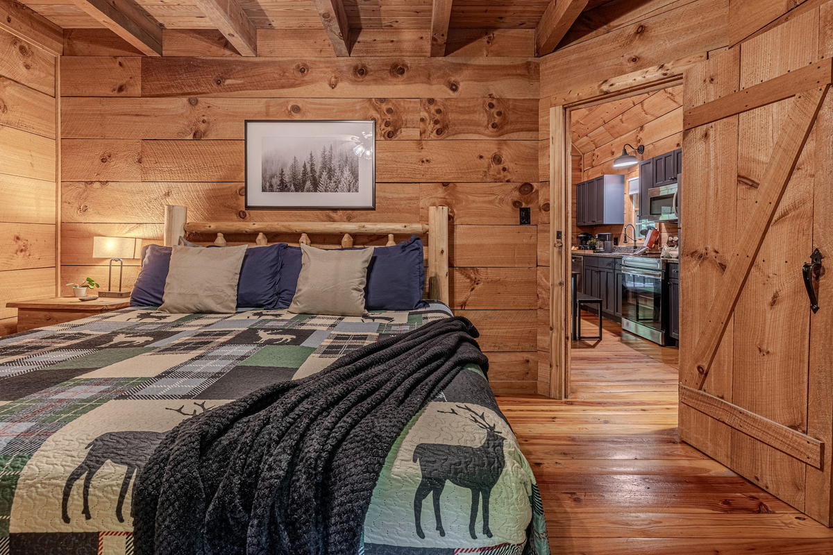 Comfortable bed and easy access to everything else.