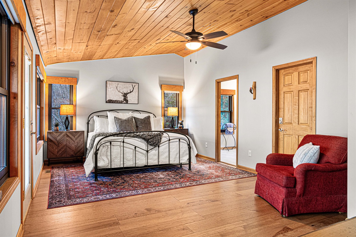 Every (huge) bedroom has private access to the large balcony with fantastic views.