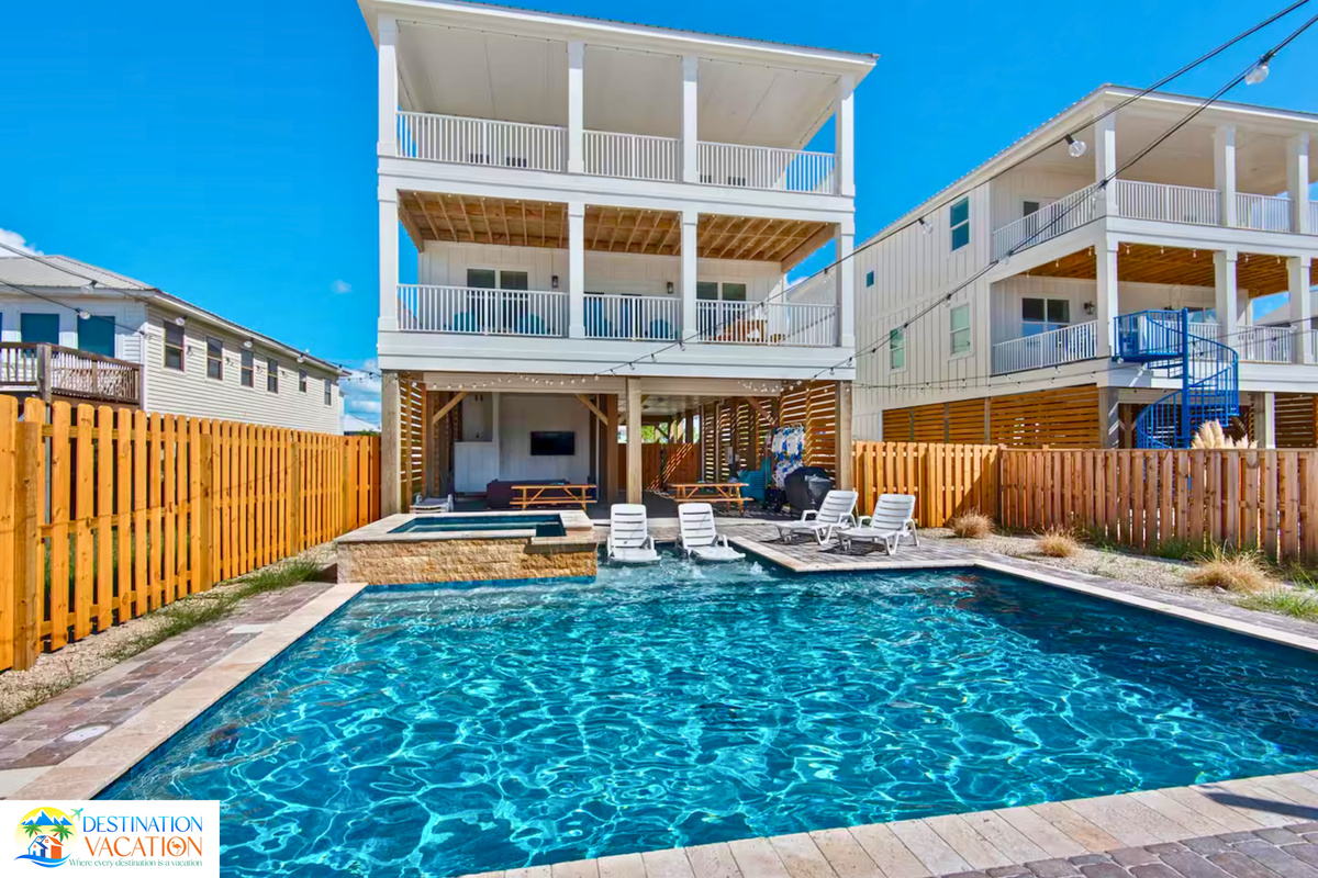 Dive into refreshing waters beneath endless blue skies.