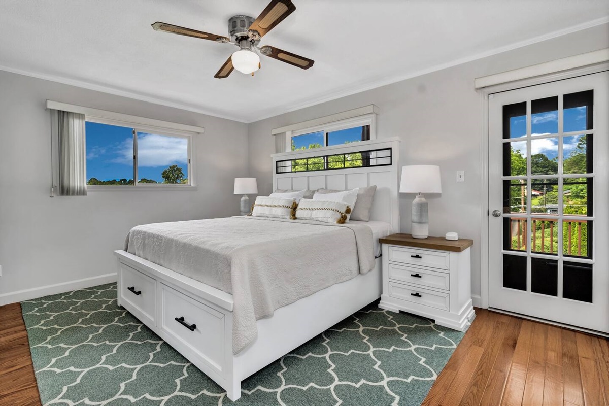 Bedroom with deck access