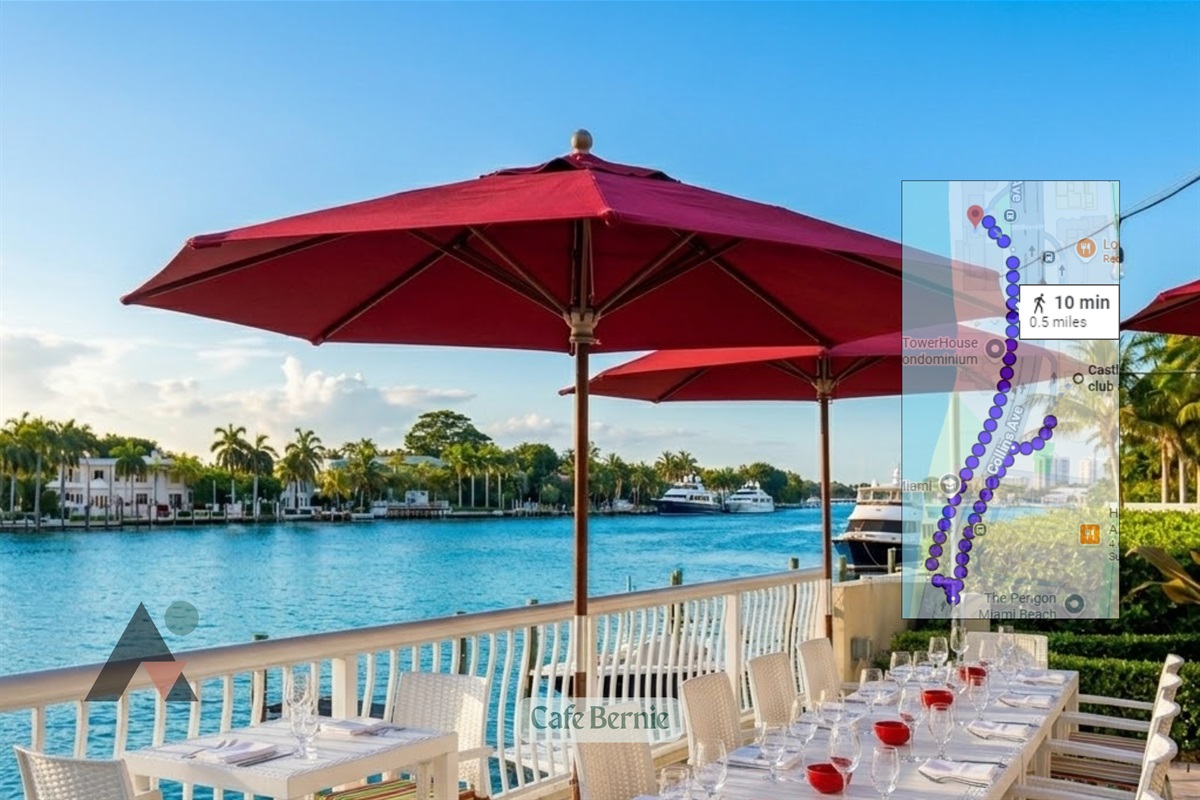 In addition to its popular dinner menu, Cafe Bernie operates as a tranquil morning destination for guests seeking quality caffeination. Visitors can order specialty espresso drinks, hot teas, and fresh brunch items while enjoying the serene, early-morning 