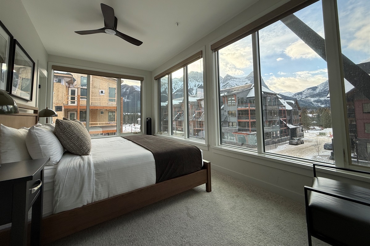 Bedroom #2 - King Bed and south east facing mountain views!