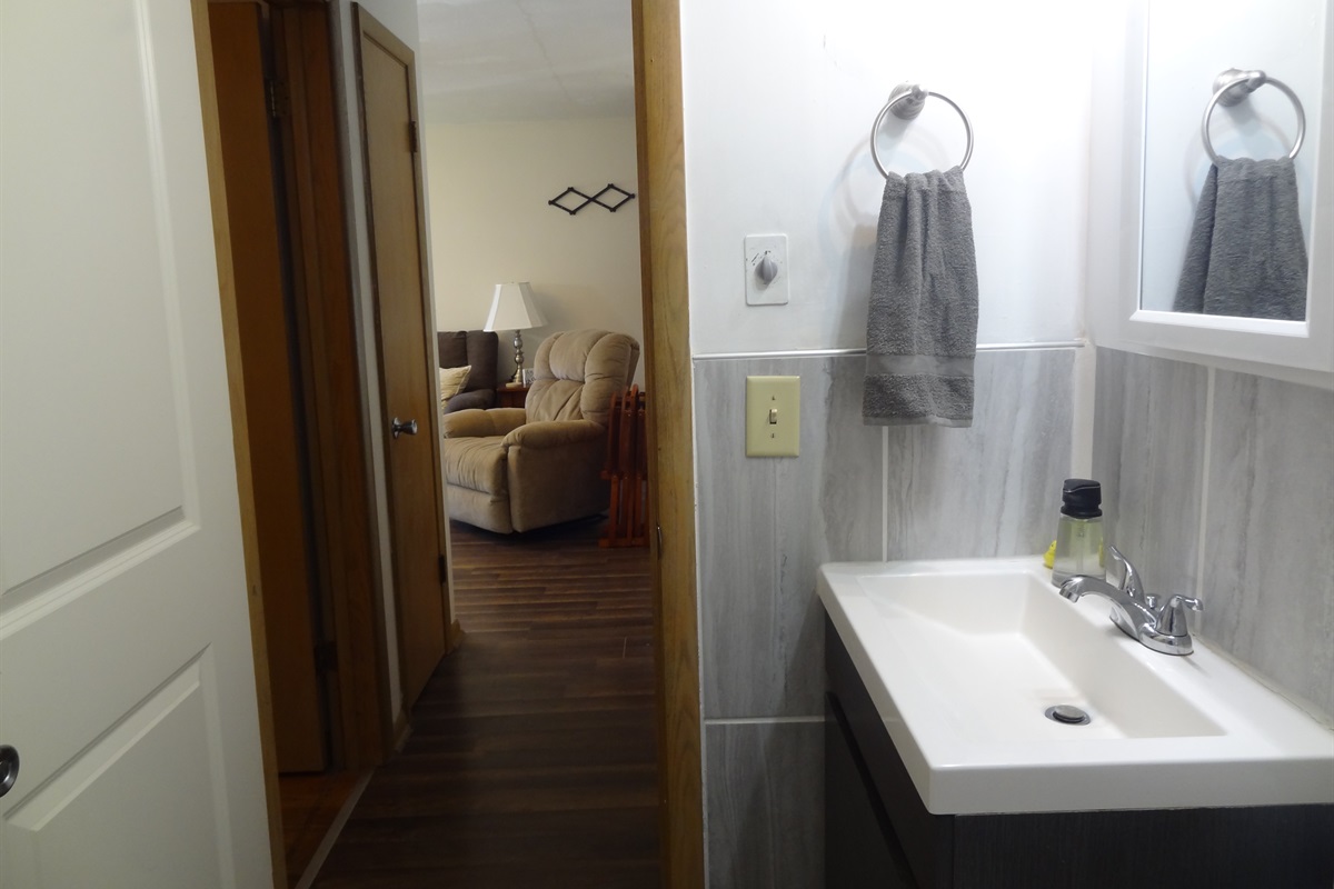 Bathroom with walk in shower