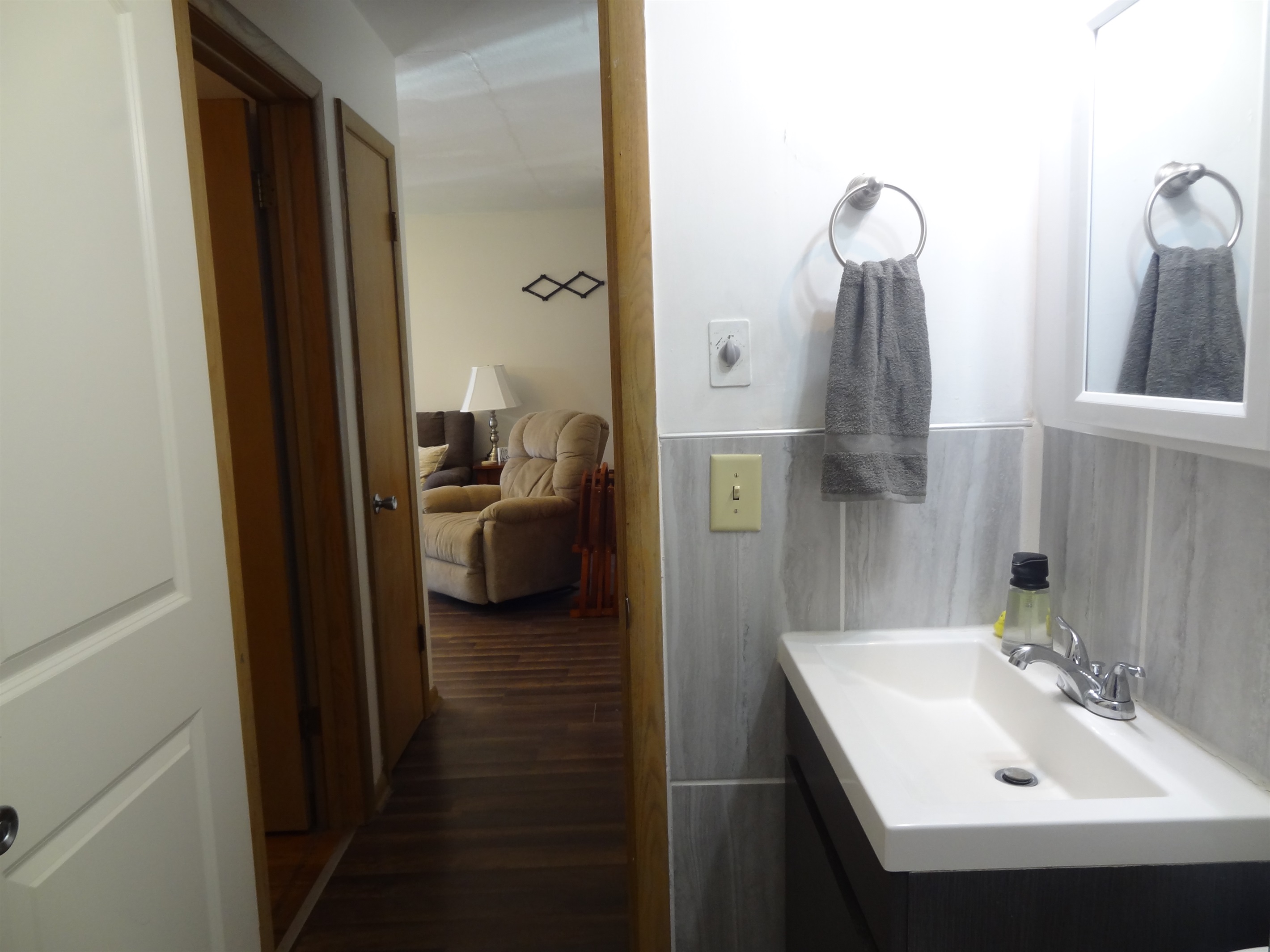 Bathroom with walk in shower