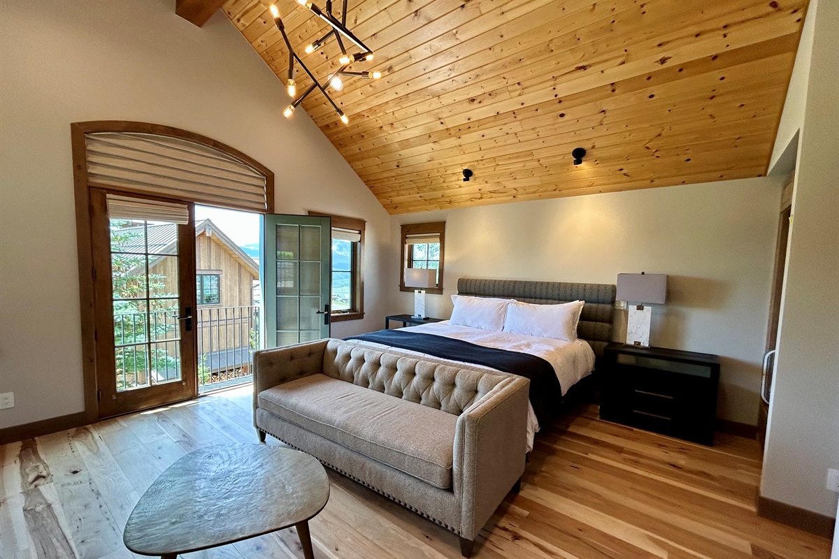3rd Floor Primary Bedroom with small balcony